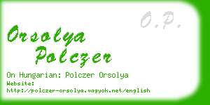 orsolya polczer business card